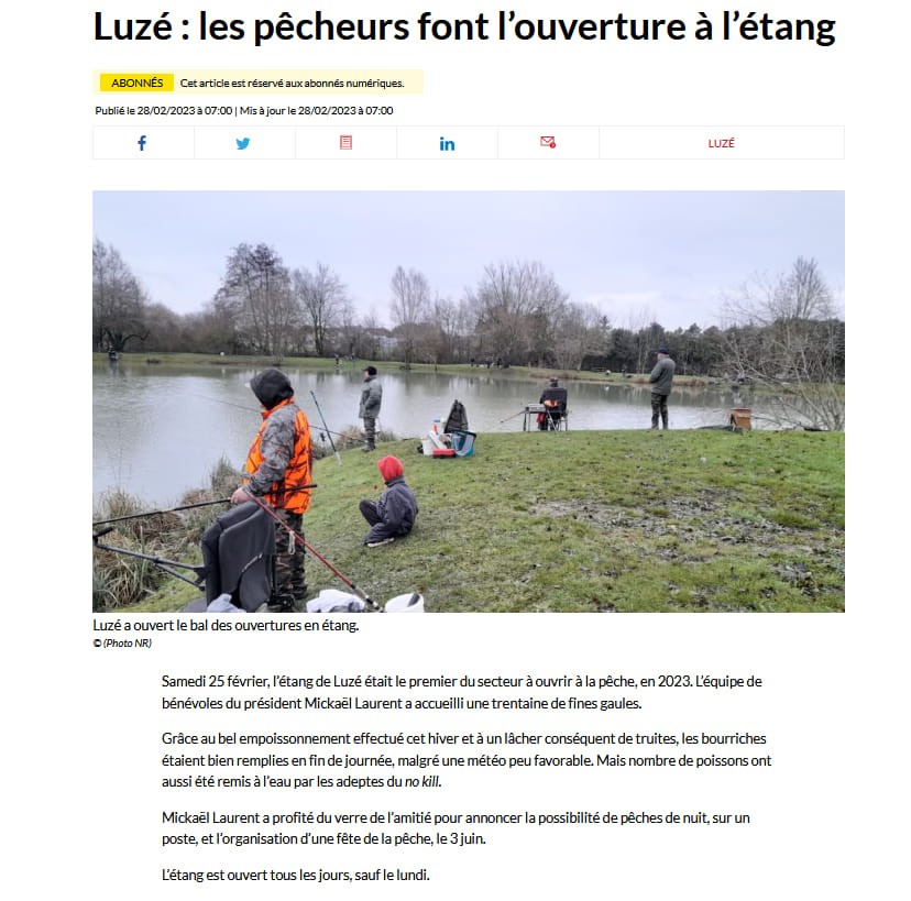 Les Amis Pêcheurs De Luzé